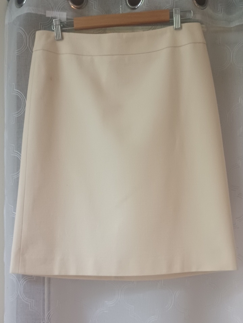 LOFT Cream A-Line Skirt